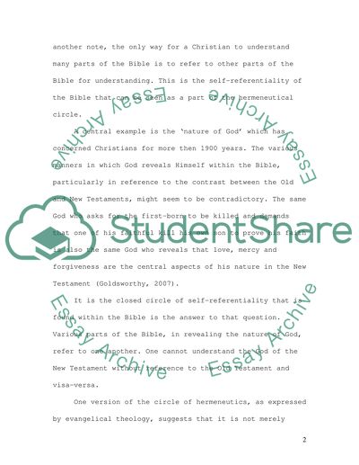 Christian Theology and the Hermeneutical Circle