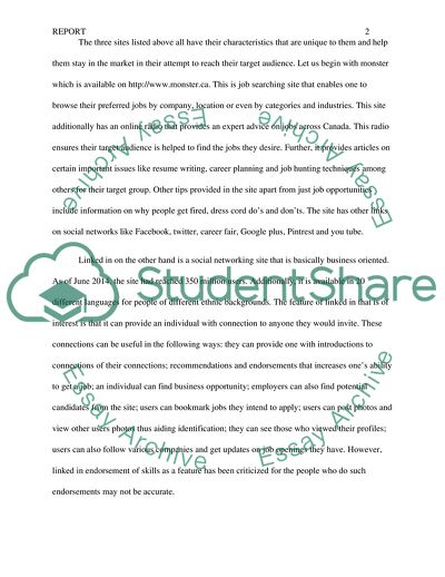 Analysis of Canadian Job Search Sites