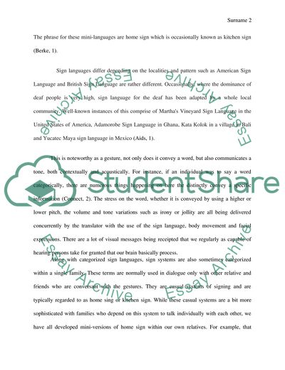 Sign Language Communication