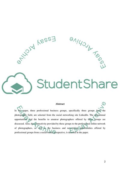 Utilizing Online Social Networking Sites Paper