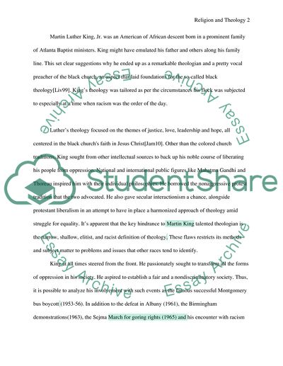 Main Themes of Martin Luther King Jrs Theology