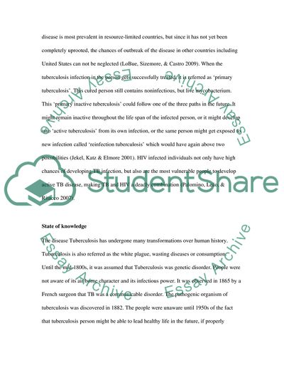 Control of Tuberculosis
