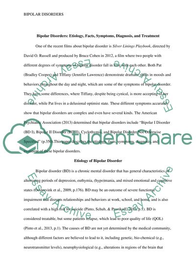 Etiology of Bipolar Disorder