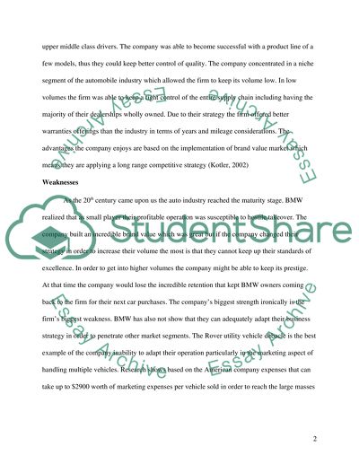 The Automotive Industry