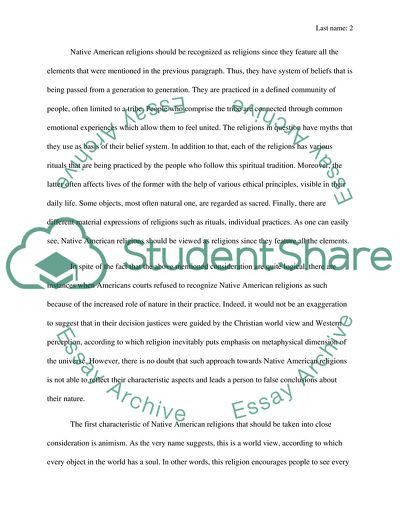 Native American Religion