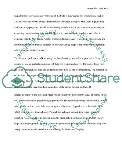 Energy and Environment in New Jersey