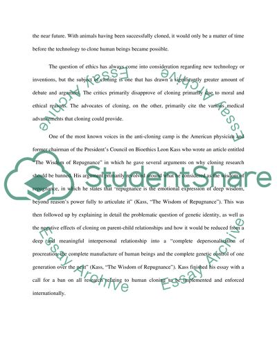 The Question of Clones