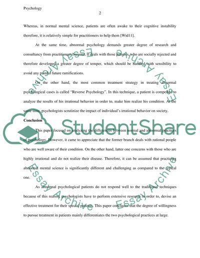 Abnormal Psychology and Therapy