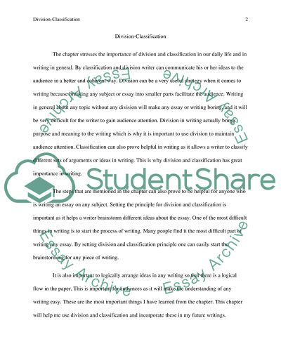 Division-Classification