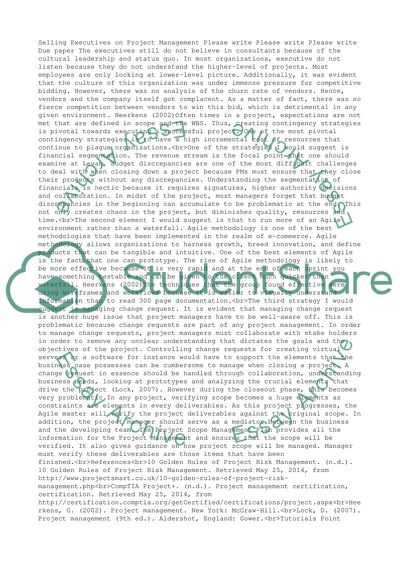 Selling Executives on Project Management