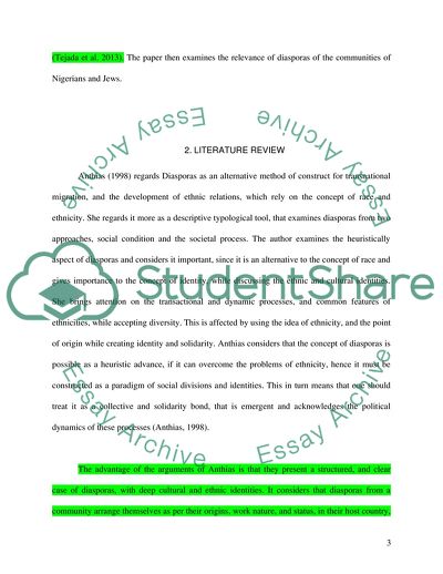 The Politics of Race and Diaspora