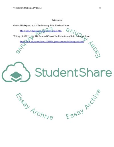 Pros and Cons of the Exclusionary Rule