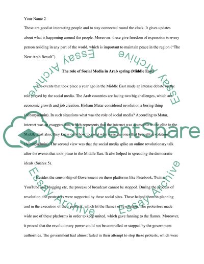 Impact of Social Media on Political Change in Egypt