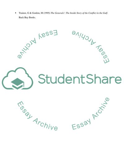 Gulf War III - How successful was Operation Desert Storm Could it have achieved more How joint was it