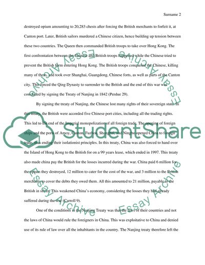 Good High School Essay Topics Effects Of The First Opium War On Foreign Relationship In Qing Dynasty China Persuasive Essay Examples For High School also High School Admission Essay Samples Effects Of The First Opium War On Foreign Relationship In Qing Research Essay Proposal Sample