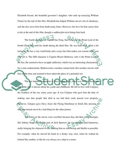 Analyzing Pirates of the Caribbean: At Worlds End