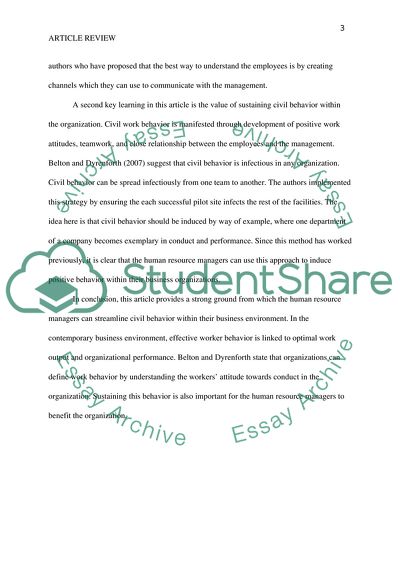 Article Review
