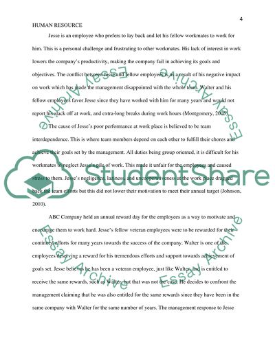 Human Resource: Workplace Conflict