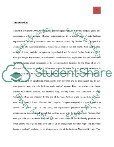 Groupons Inventiveness in Starting New Markets