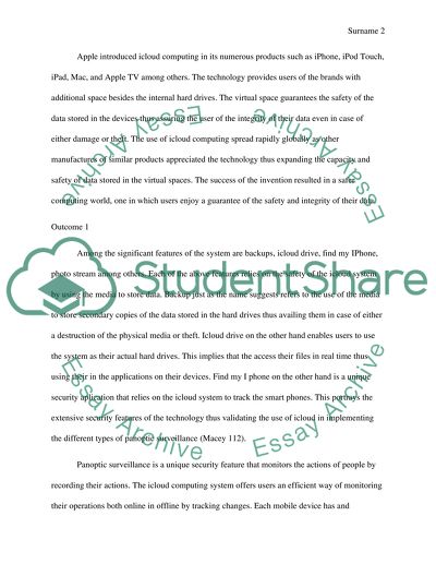 The Importance of iCloud Computing System