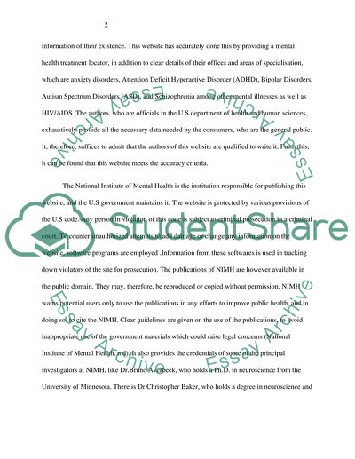 The Benefits Of The Website Of National Institute Of Mental Health