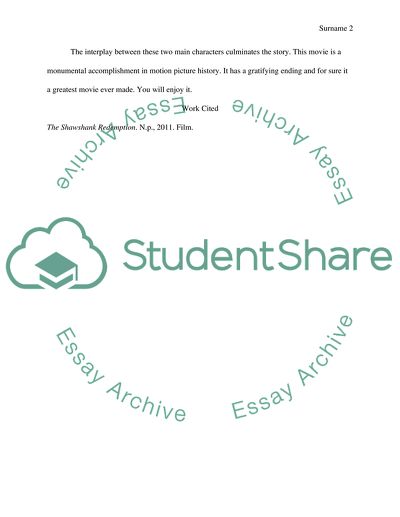 Hope is a Good Thing for the Shawshank Redemption