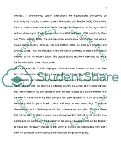 My Personal Career Strategy