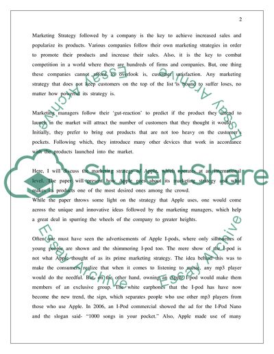 Marketing Strategy of Apple