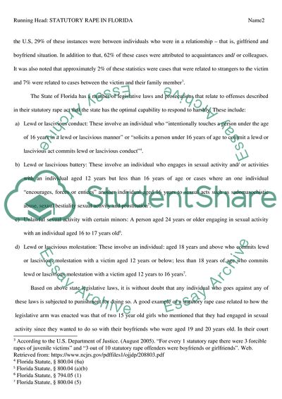 Statutory Rape in Florida