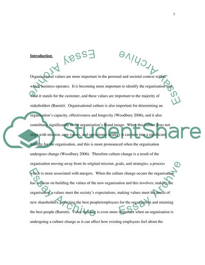Change Management towards Successful Merger