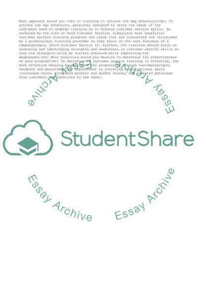 Good Customer Service