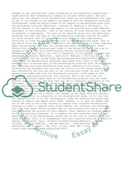 Economics of International Trade