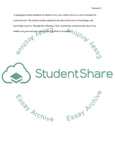 Read the instruction (Different hobbies)