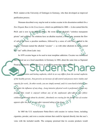 The History of Cocaine