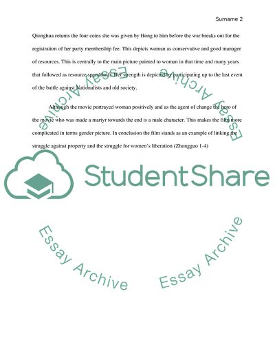 My View of the Film the Red Detachment of Woman