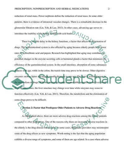 Prescription, Nonprescription, and Herbal Medication