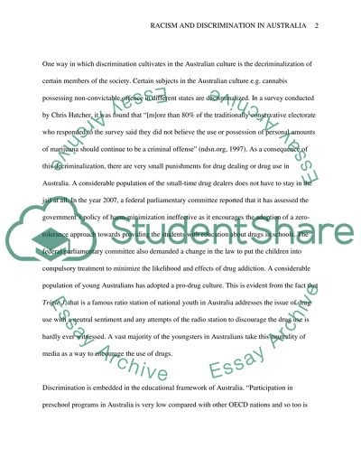 Racism and discrimination in Australia