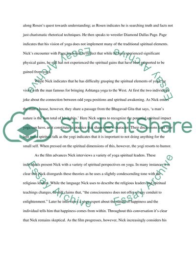 Rosens Transformation in the Enlighten Up Documentary