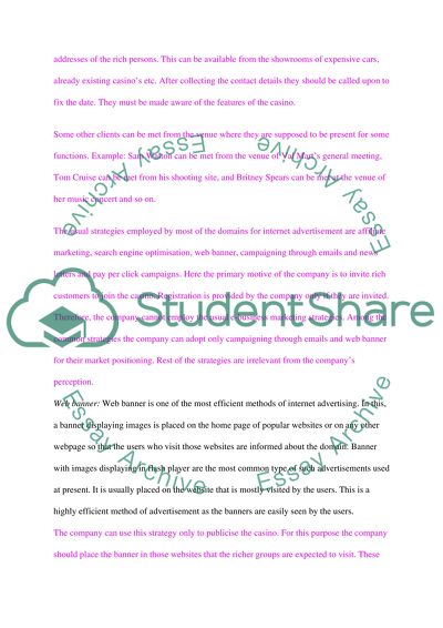 Marketing an Online Casino