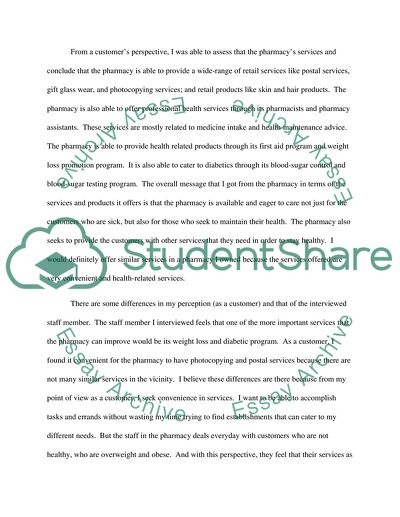 Community Pharmacy Placement Exercise