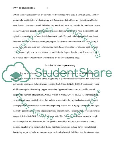 Pathophysiology: Kinds of Treatment Given to Asthma Patients