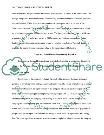 Issues Surrounding Solyndra