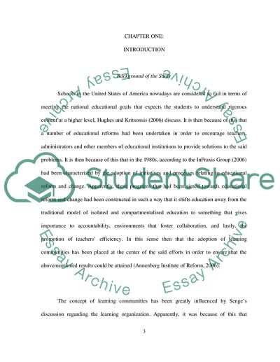 The Educational System of the United States of America