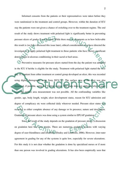 Use of Polarized Light as a Method of Pressure Ulcer Prevention