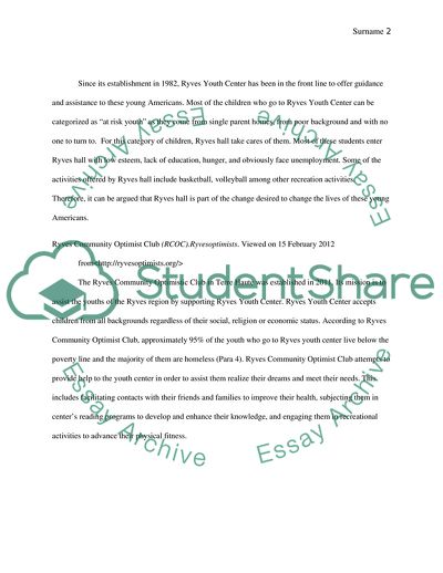 Ryves Youth Center Issues