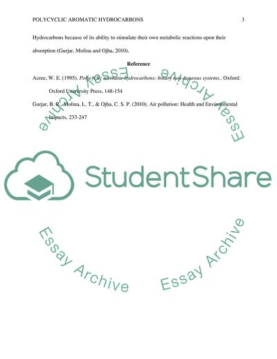 Polycyclic Aromatic Hydrocarbons