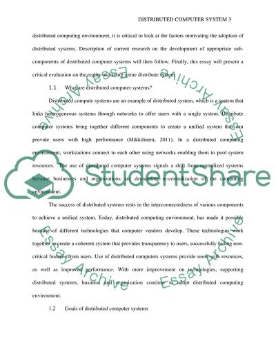 Distributed Computer System