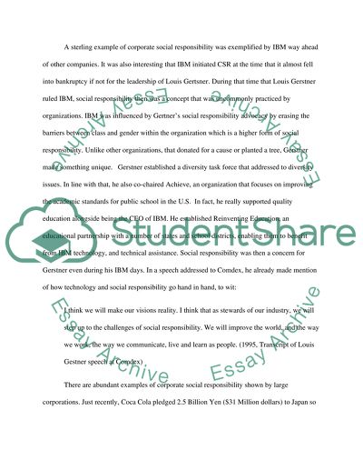 Coca-Cola Corporate Social Responsibility