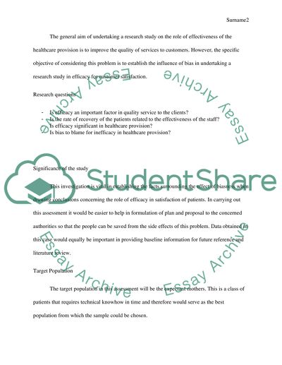 Role of Effectiveness of the Healthcare Provision Is to Improve the Quality of Customers Services