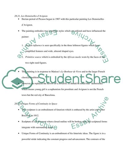 Art history Making study guides for a quiz